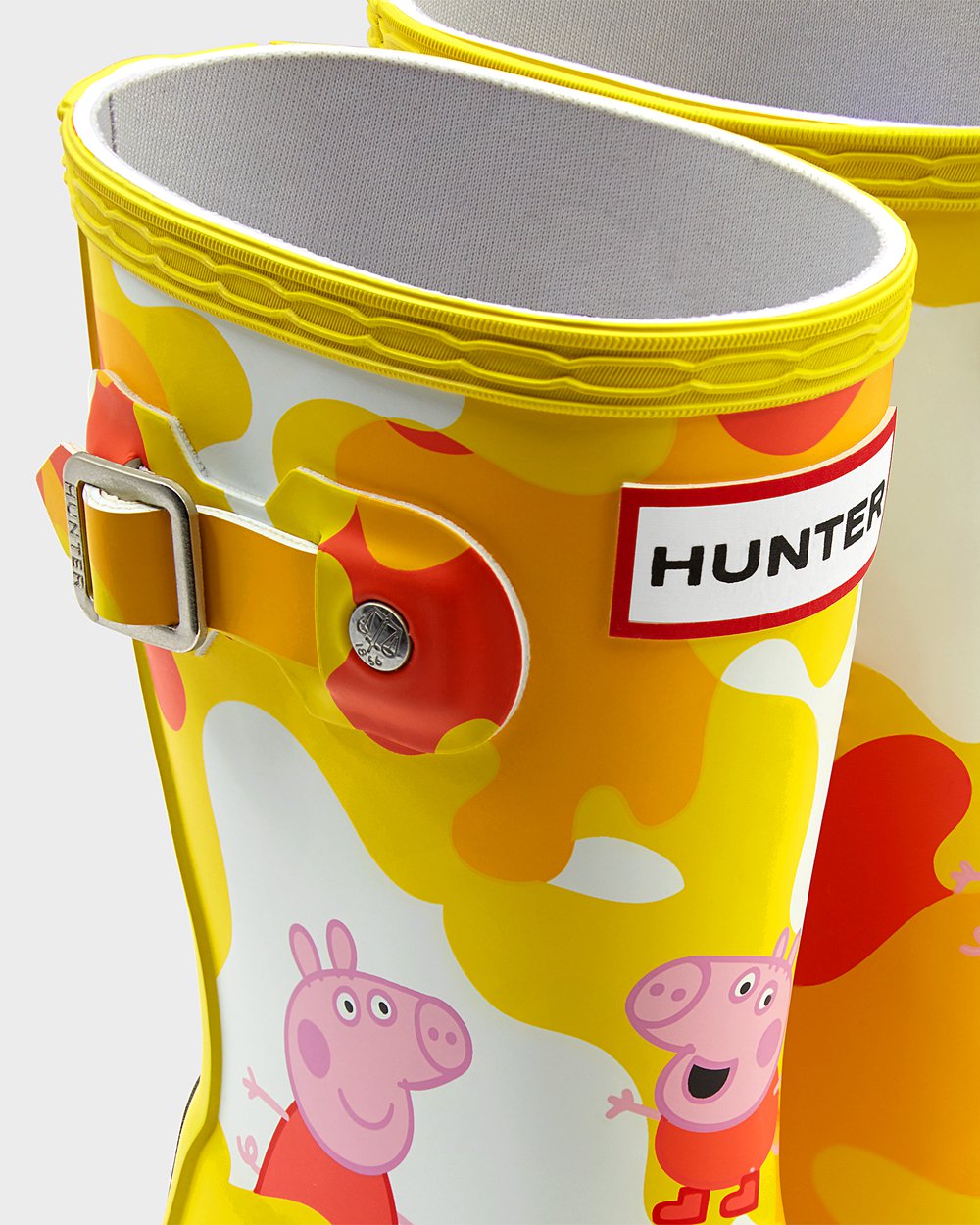 Kids Hunter Rain Boots Yellow - Original Little Peppa Pig - 1974385-DB